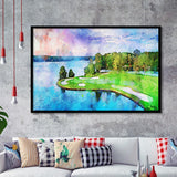 Great Waters At Reynolds Lake Oconee Golf Courses, Golf Art, Gift for him, Framed Art Prints Wall Decor