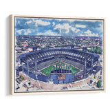 Guaranteed Rate Field WaterColor Framed Canvas Prints, Chicago Illinois Baseball Watercolor, Stadium Art Gifts, Floating Frame