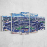 Guaranteed Rate Field WaterColor 5 Panels Mix Canvas Prints, Chicago Illinois Baseball Watercolor, Large Stadium Canvas
