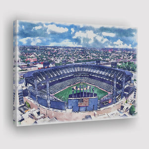 Guaranteed Rate Field WaterColor Canvas Prints, Chicago Illinois Baseball Watercolor, Stadium Art Gifts