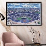 Guaranteed Rate Field WaterColor Framed Canvas Prints, Chicago Illinois Baseball Watercolor, Stadium Art Gifts, Floating Frame