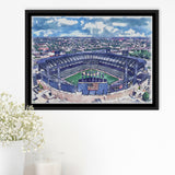 Guaranteed Rate Field WaterColor Framed Canvas Prints, Chicago Illinois Baseball Watercolor, Stadium Art Gifts, Floating Frame