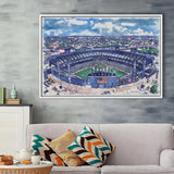 Guaranteed Rate Field WaterColor Framed Canvas Prints, Chicago Illinois Baseball Watercolor, Stadium Art Gifts, Floating Frame