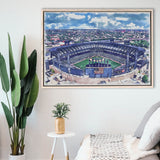 Guaranteed Rate Field WaterColor Framed Canvas Prints, Chicago Illinois Baseball Watercolor, Stadium Art Gifts, Floating Frame