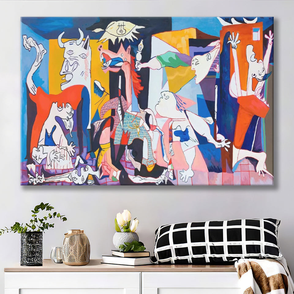 Guernica Canvas Print,Pablo Picasso Wall Art, Canvas Print Wall Art Decor, Landscape Art Print