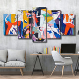 Guernica Canvas Print,Pablo Picasso Wall Art, Multi Panel Canvas Print Wall Art Decor, 5 Mixed Panel