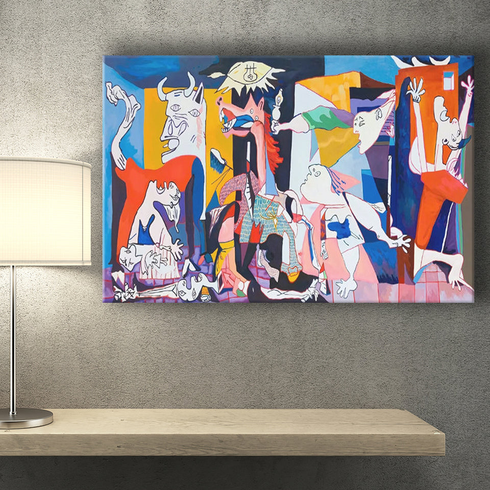 Guernica Canvas Print,Pablo Picasso Wall Art, Canvas Print Wall Art Decor, Landscape Art Print