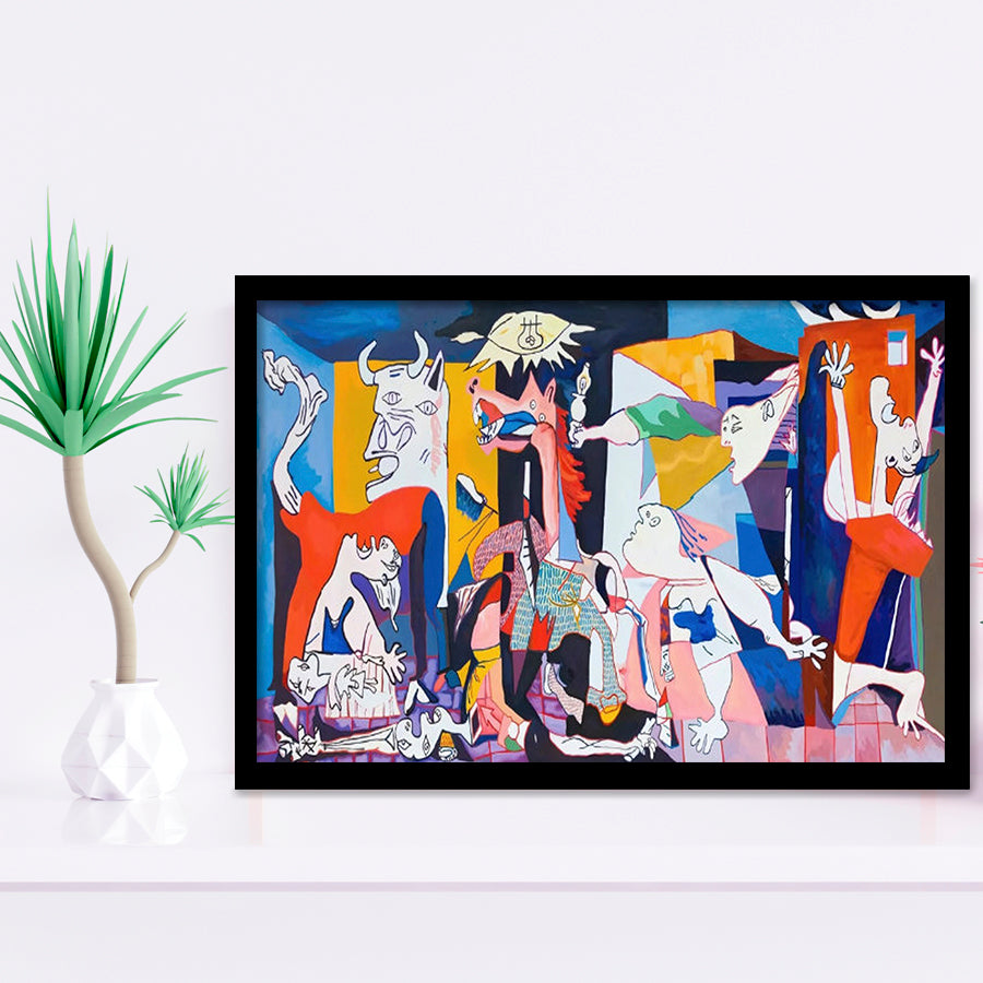 Guernica Print,Pablo Picasso Wall Art, Framed Art Print Wall Decor, Framed Picture