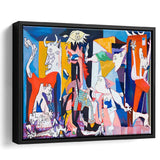 Guernica Canvas Print,Pablo Picasso Wall Art, Framed Canvas Print Wall Art Decor,Floating Frame