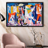 Guernica Canvas Print,Pablo Picasso Wall Art, Framed Canvas Print Wall Art Decor,Floating Frame