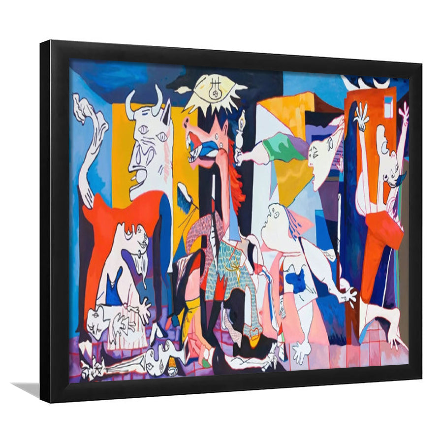 Guernica Print,Pablo Picasso Wall Art, Framed Art Print Wall Decor, Framed Picture