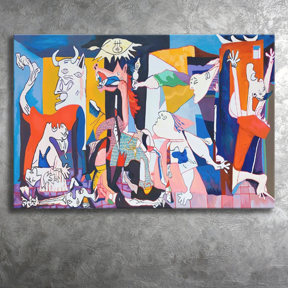 Guernica Canvas Print,Pablo Picasso Wall Art, Canvas Print Wall Art Decor, Landscape Art Print
