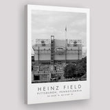 Heinz Field Pittsburgh Steelers, Stadium Print For Football Lovers, Black And White, Canvas Print Wall Art