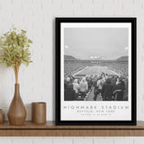 Highmark Stadium Buffalo Bills, Stadium Wall Art For Football Lovers, B&W, Floating Framed Canvas Print