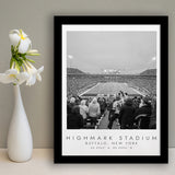 Highmark Stadium Buffalo Bills, Stadium Print For Football Lovers, Black And White, Framed Art Print Wall Decor