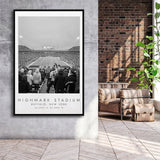 Highmark Stadium Buffalo Bills, Stadium Wall Art For Football Lovers, B&W, Floating Framed Canvas Print