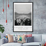 Highmark Stadium Buffalo Bills, Stadium Print For Football Lovers, Black And White, Framed Art Print Wall Decor