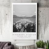 Highmark Stadium Buffalo Bills, Stadium Print For Football Lovers, Black And White, Canvas Print Wall Art