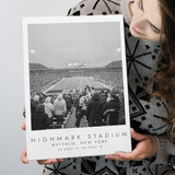 Highmark Stadium Buffalo Bills, Stadium Print For Football Lovers, Black And White, Canvas Print Wall Art