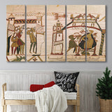 Halley'S Comet And Harold Receiving Bad News, Extra Large Multi 5 Panel Canvas Print Wall Art Decor