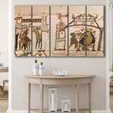 Halley'S Comet And Harold Receiving Bad News, Extra Large Multi 5 Panel Canvas Print Wall Art Decor