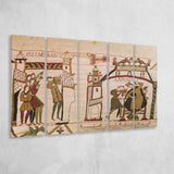 Halley'S Comet And Harold Receiving Bad News, Extra Large Multi 5 Panel Canvas Print Wall Art Decor