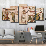 Halley'S Comet And Harold Receiving Bad News, Multi Panel Canvas Print Wall Art Decor, 5 Mixed Panel