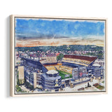 Heinz Field Print, Acrisure Stadium WaterColor Framed Canvas Prints, Stadium Art Gifts, Floating Frame