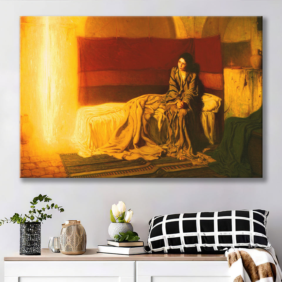 Henry Ossawa Tanner The Annunciation, Canvas Print Wall Art Decor, Landscape Art Print