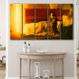 Henry Ossawa Tanner The Annunciation, Extra Large Multi 5 Panel Canvas Print Wall Art Decor
