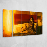 Henry Ossawa Tanner The Annunciation, Extra Large Multi 5 Panel Canvas Print Wall Art Decor