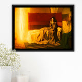 Henry Ossawa Tanner The Annunciation, Framed Canvas Print Wall Art Decor,Floating Frame