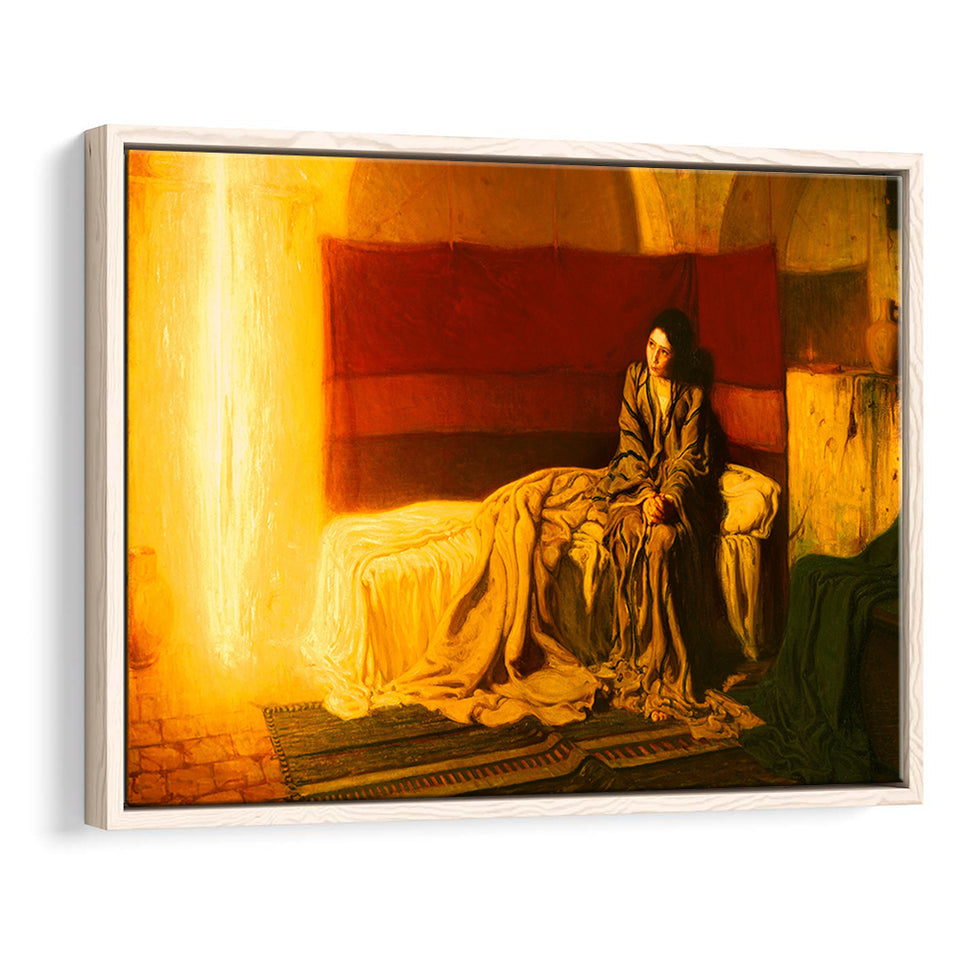 Henry Ossawa Tanner The Annunciation, Framed Canvas Print Wall Art Decor,Floating Frame