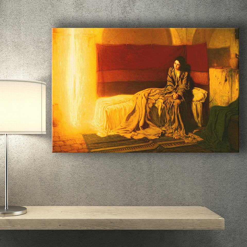 Henry Ossawa Tanner The Annunciation, Canvas Print Wall Art Decor, Landscape Art Print