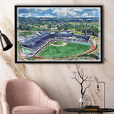 Howard J. Lamade Stadium WaterColor Framed Canvas Prints, Pennsylvania Baseball Watercolor, Stadium Art Gifts, Floating Frame