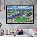 Howard J. Lamade Stadium WaterColor Framed Art Prints, Pennsylvania Baseball Watercolor, Stadium Art Gifts