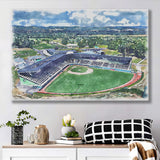 Howard J. Lamade Stadium WaterColor Canvas Prints, Pennsylvania Baseball Watercolor, Stadium Art Gifts