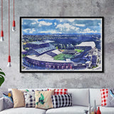 Husky Stadium WaterColor Framed Art Prints, Seattle Washington Watercolor, Stadium Art Gifts
