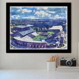 Husky Stadium WaterColor Framed Art Prints, Seattle Washington Watercolor, Stadium Art Gifts