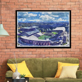 Husky Stadium WaterColor Framed Art Prints, Seattle Washington Watercolor, Stadium Art Gifts