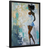 Introspective Abstract Art Of Dreams, Textured Palette For Reflective Spaces, Framed Art Print, Fine Art Wall Decor