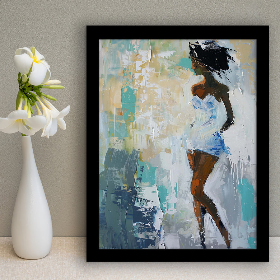 Introspective Abstract Art Of Dreams, Textured Palette For Reflective Spaces, Framed Art Print, Fine Art Wall Decor