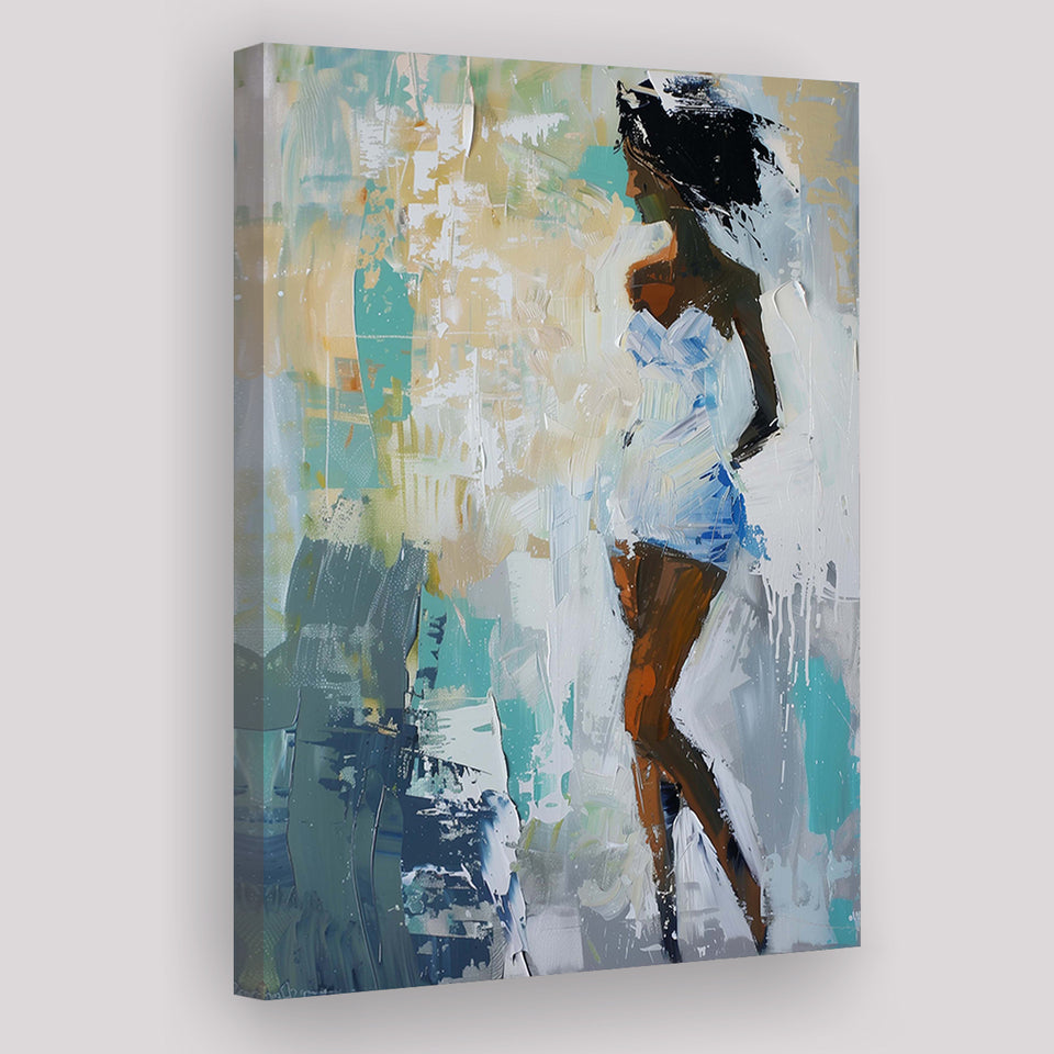 Introspective Abstract Art Of Dreams, Textured Palette For Reflective Spaces, Modern Vibrant Print, Canvas Print Wall Art