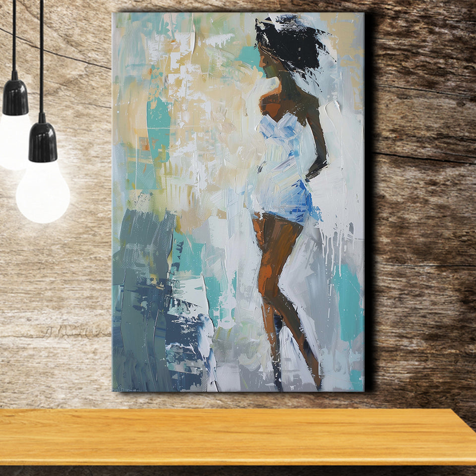 Introspective Abstract Art Of Dreams, Textured Palette For Reflective Spaces, Modern Vibrant Print, Canvas Print Wall Art