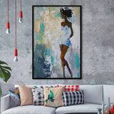 Introspective Abstract Art Of Dreams, Textured Palette For Reflective Spaces, Framed Art Print, Fine Art Wall Decor