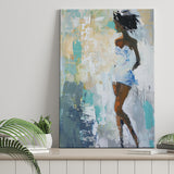 Introspective Abstract Art Of Dreams, Textured Palette For Reflective Spaces, Modern Vibrant Print, Canvas Print Wall Art