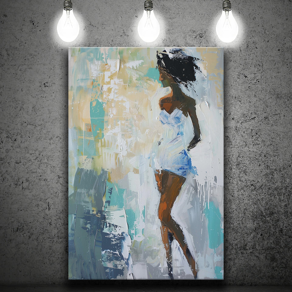 Introspective Abstract Art Of Dreams, Textured Palette For Reflective Spaces, Modern Vibrant Print, Canvas Print Wall Art