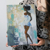 Introspective Abstract Art Of Dreams, Textured Palette For Reflective Spaces, Modern Vibrant Print, Canvas Print Wall Art