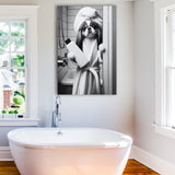 Japanese Chin Canvas Prints Wall Art, Bathroom Art Print, Japanese Chin Photo