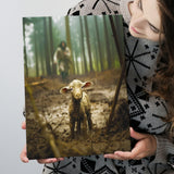 Jesus And Lost Lamb Canvas Art Christian Home Decor, Canvas Painting, Canvas Print Wall Art Decor